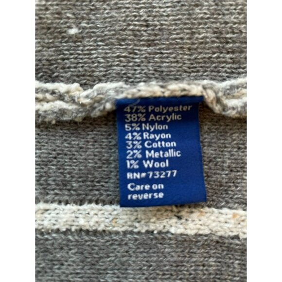 Apt. 9 Cardigan Sweater Open Front Tunic Length Women's Size Medium Gray Pockets - Picture 8 of 12